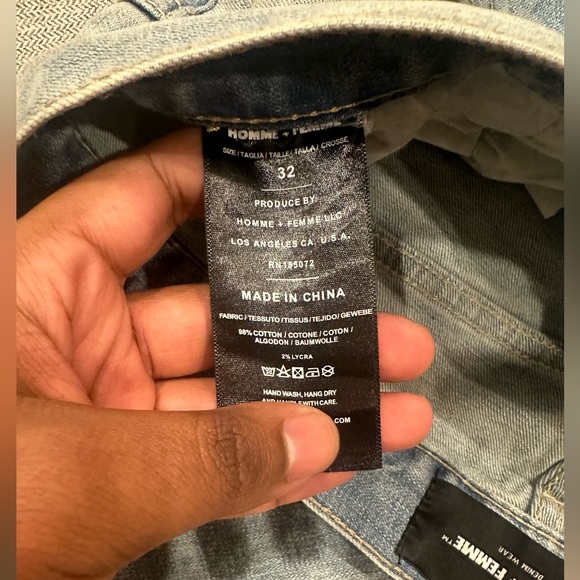 Home Femme LA jeans size 32 - Picture 2 of 4